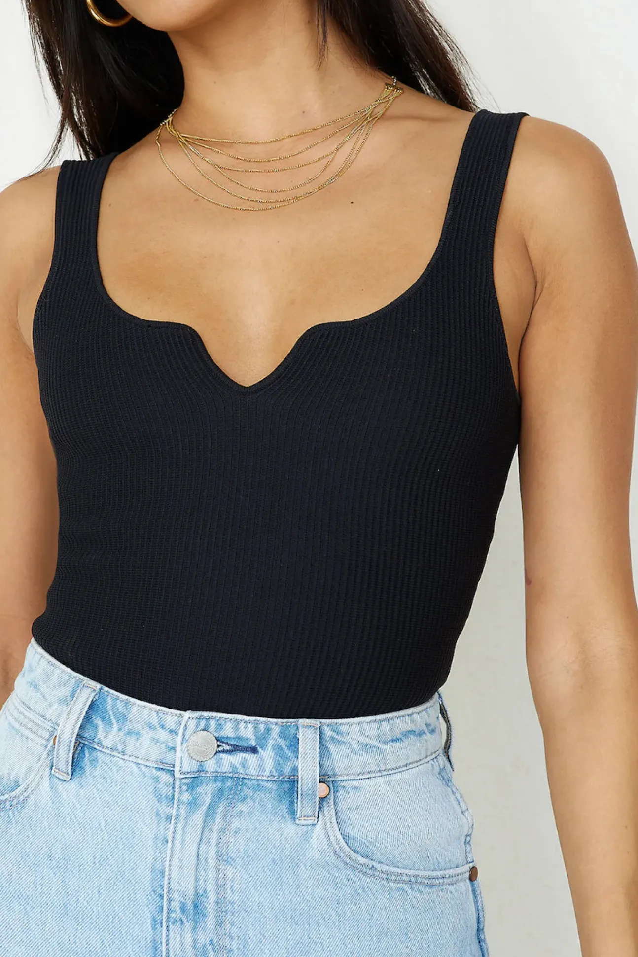 Diamond Sky Bodysuit Black