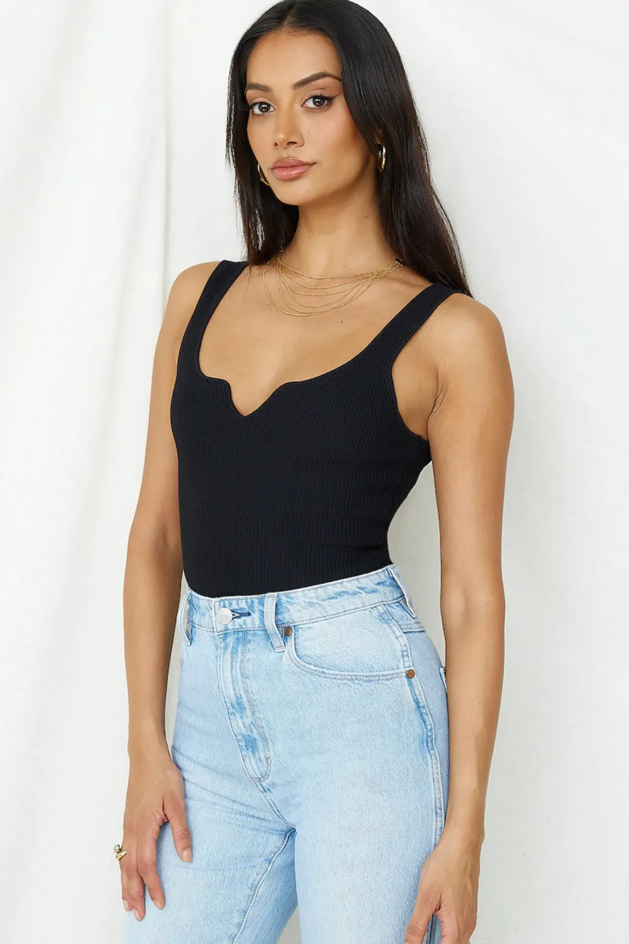 Diamond Sky Bodysuit Black