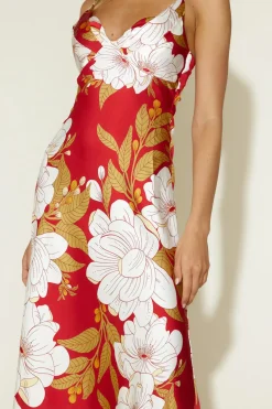 Disappear in the Clouds Maxi Dress Red