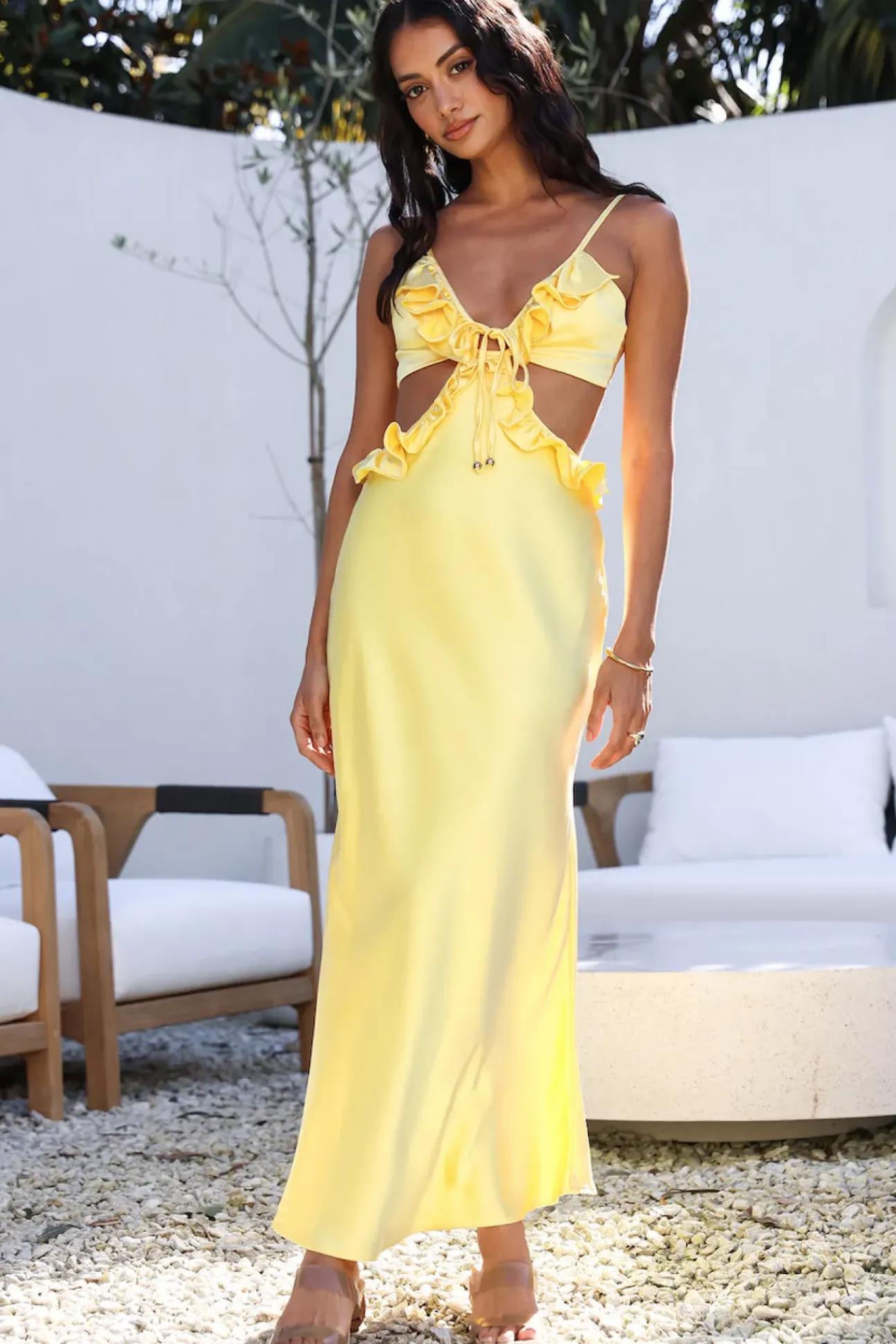 Don't Speak Maxi Dress Yellow