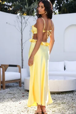 Don't Speak Maxi Dress Yellow