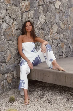 Dream Of Mykonos Crop Top Blue