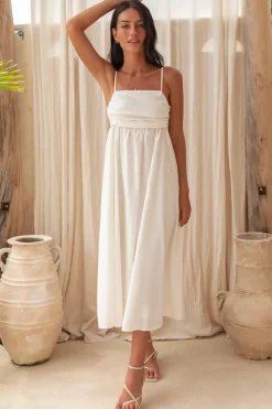 Dreamscapes Midi Dress White