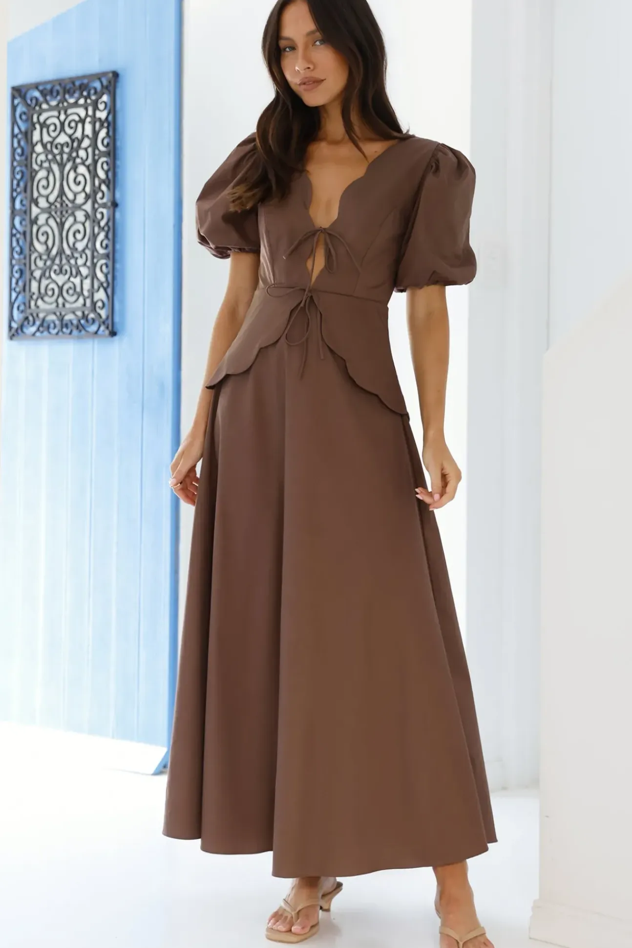 Dreamy Escape Maxi Dress Brown