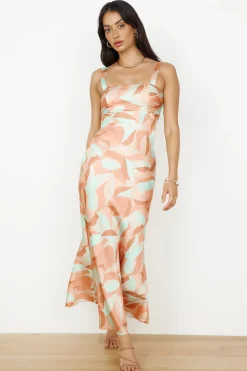 Earth Sign Maxi Dress Orange