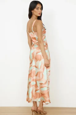 Earth Sign Maxi Dress Orange
