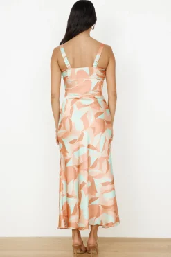 Earth Sign Maxi Dress Orange