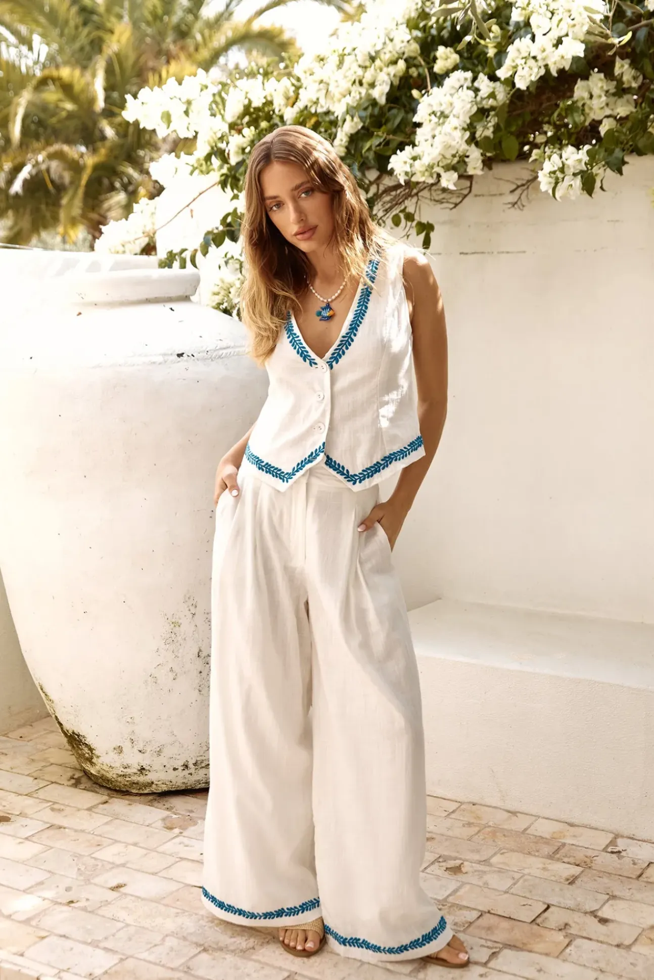 Easy Breezy Pant White