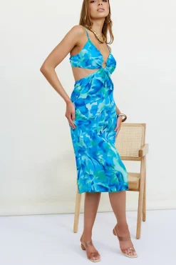 Elation Midi Dress Blue
