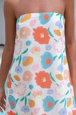 Elior Strapless Maxi Dress Print