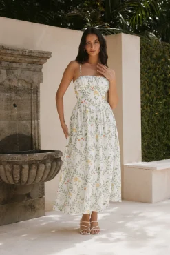 Ellie Elights Maxi Dress Green