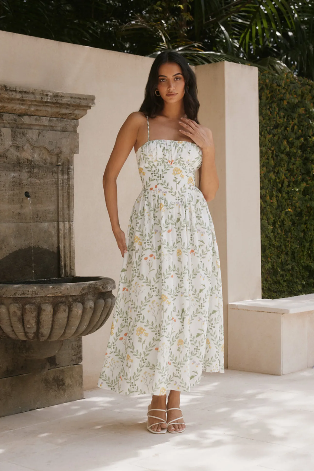 Ellie Elights Maxi Dress Green