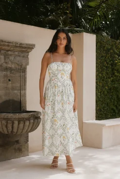 Ellie Elights Maxi Dress Green