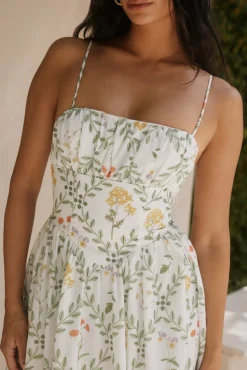 Ellie Elights Maxi Dress Green