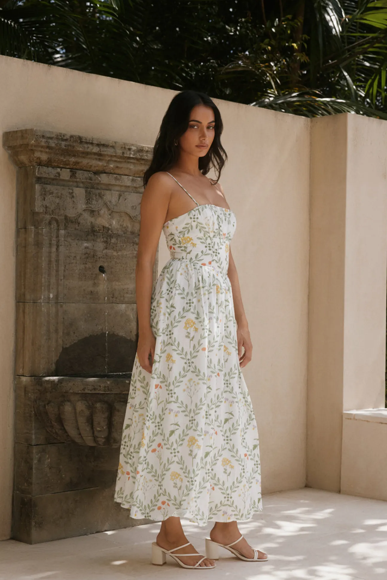Ellie Elights Maxi Dress Green