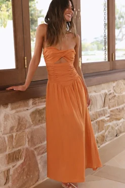 Endless Travels Maxi Dress Orange
