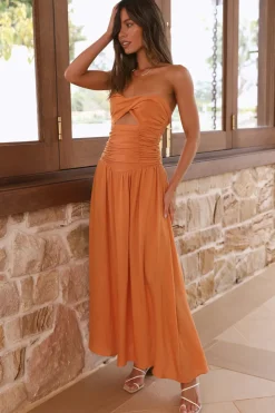 Endless Travels Maxi Dress Orange
