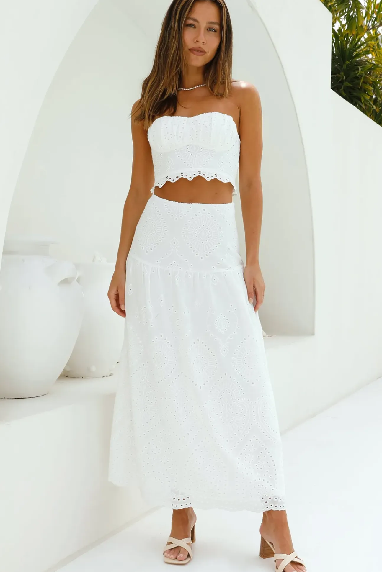 Enjoy Daylight Crop Top White