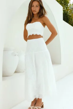 Enjoy Daylight Crop Top White