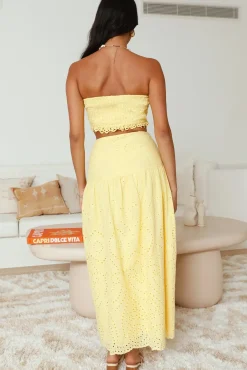 Enjoy Daylight Crop Top Yellow