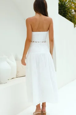 Enjoy Daylight Maxi Skirt White