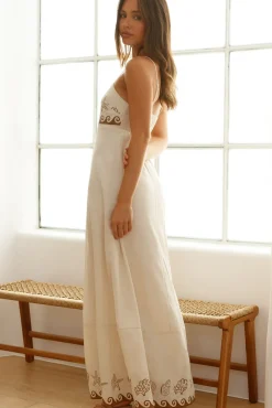 Escape To Paradise Maxi Dress Beige