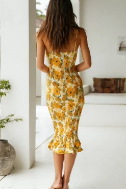 Espresso Drip Midi Dress