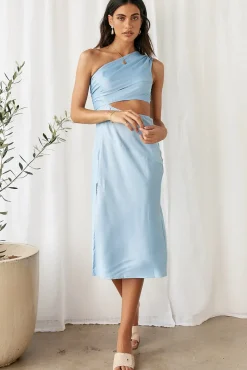 Evening Calling Midi Dress Blue