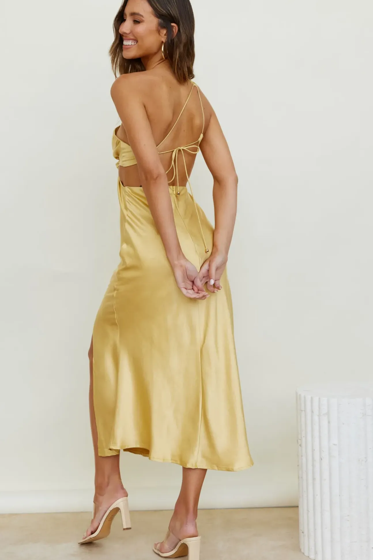 Evening Stars Maxi Dress Yellow