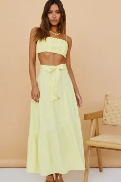 Evolving Heart Crop Top Yellow