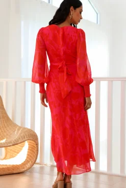 Exactly Right Maxi Dress Red