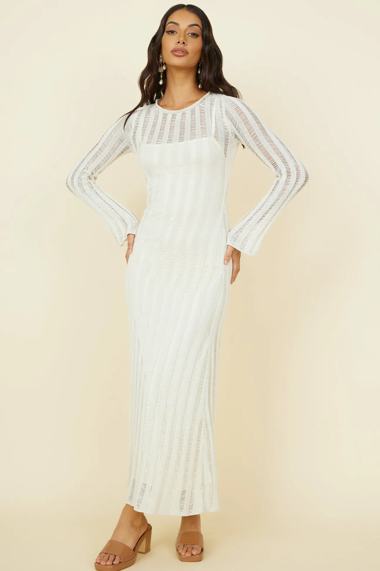 Exploration Maxi Dress Beige