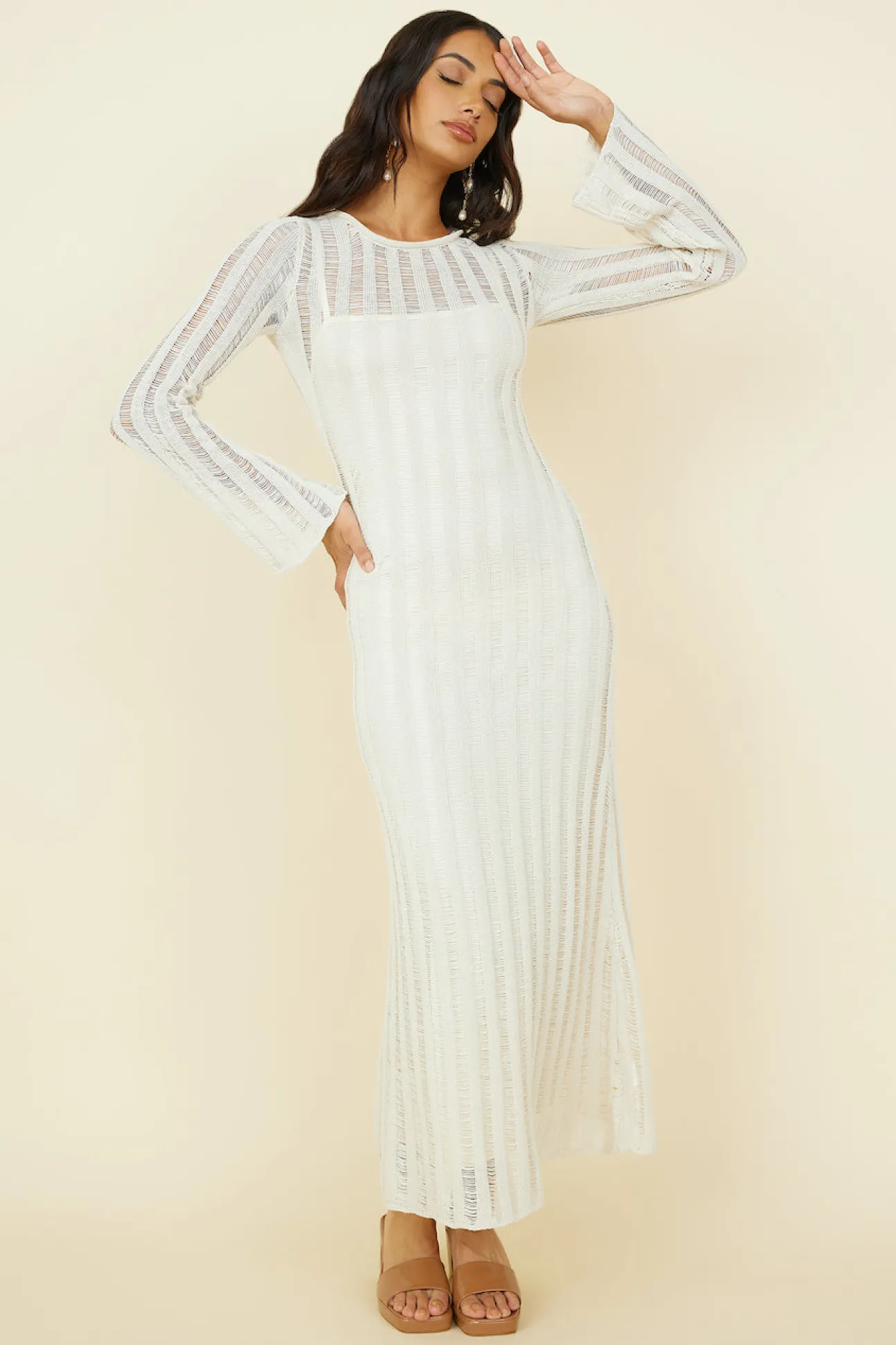 Exploration Maxi Dress Beige