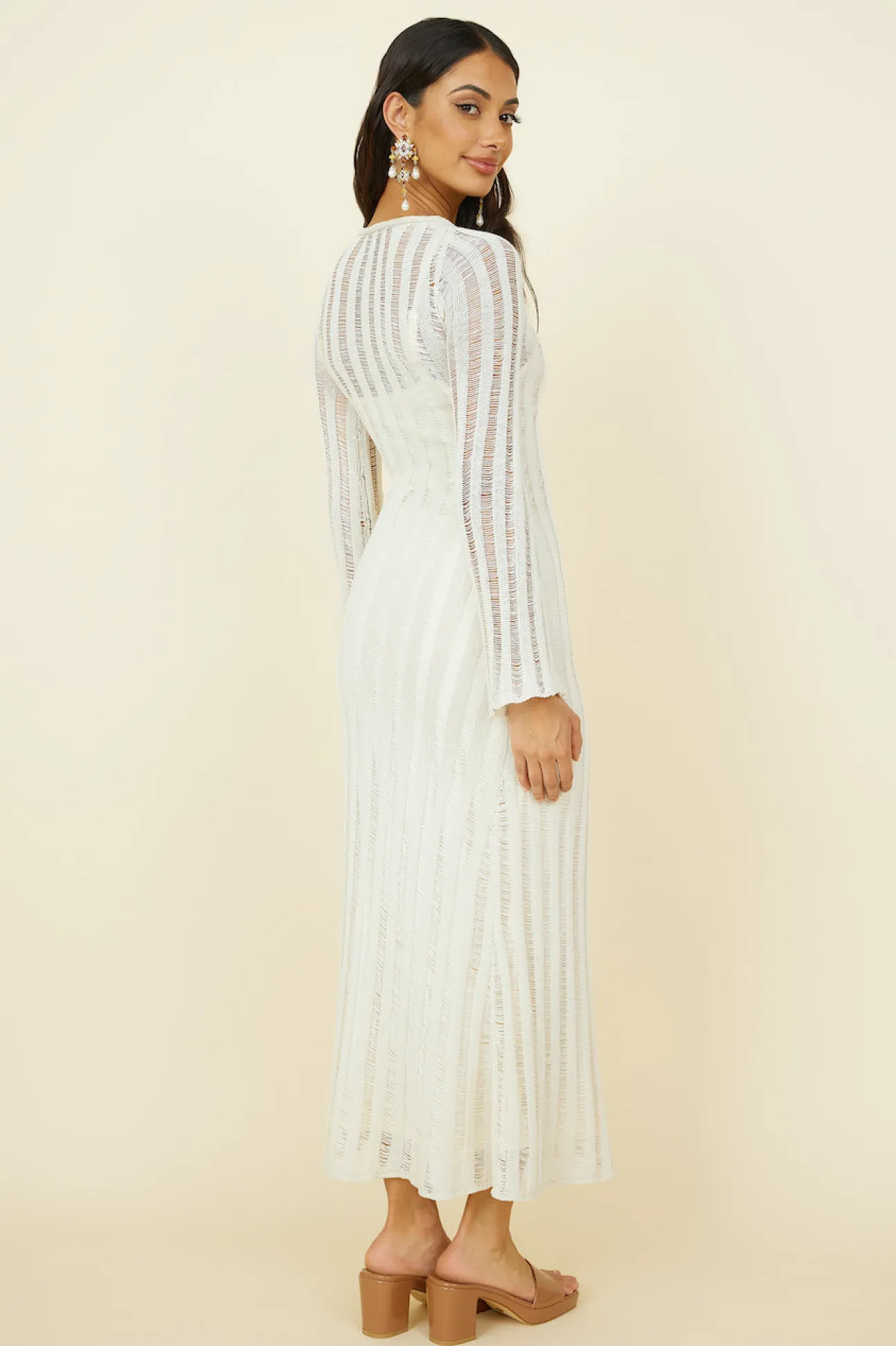 Exploration Maxi Dress Beige