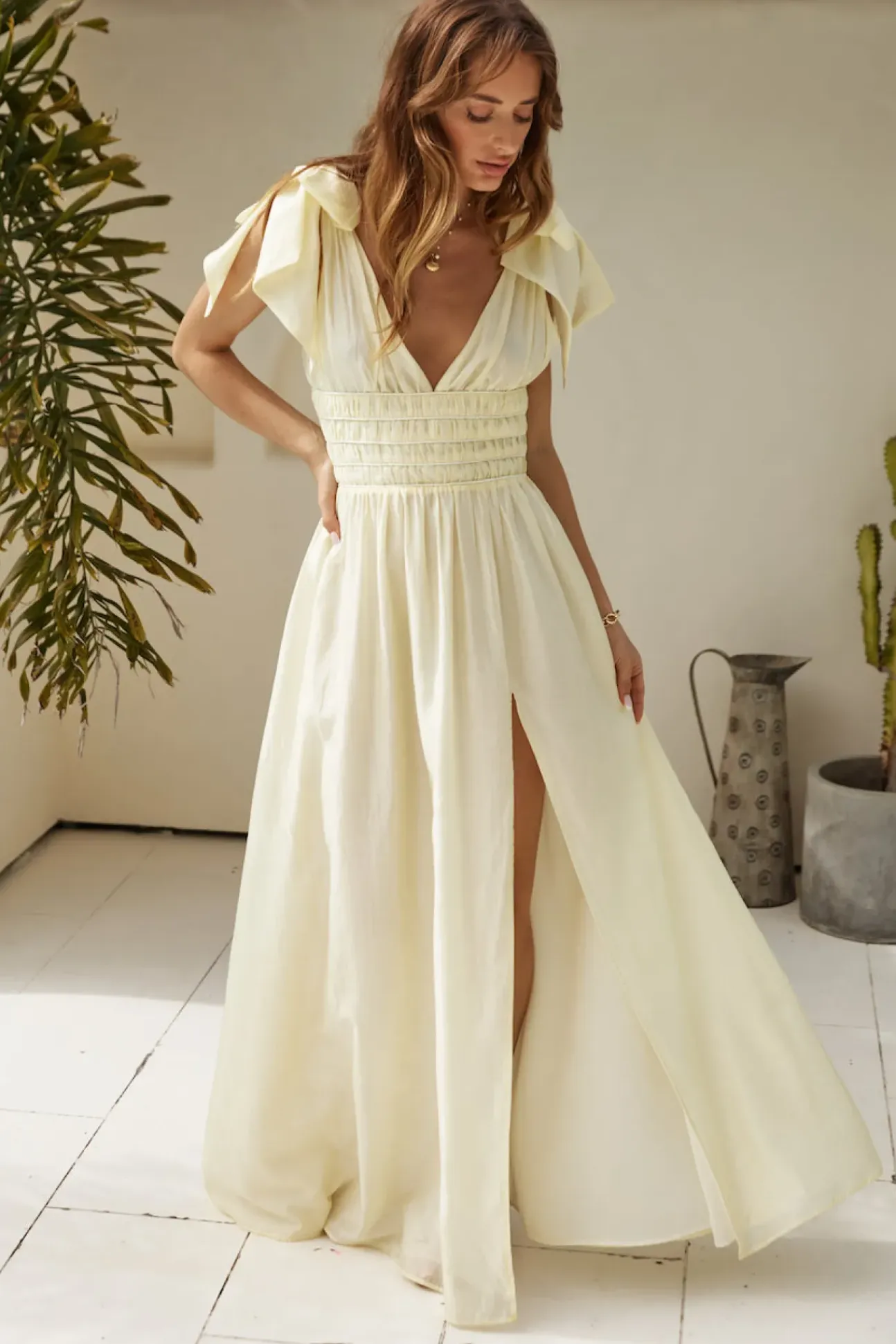 Eyes Of A Goddess Maxi Dress Butter
