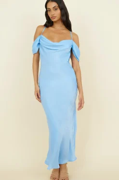 Falling Fearless Maxi Dress Blue