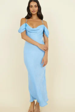 Falling Fearless Maxi Dress Blue