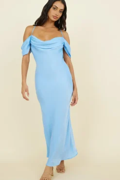 Falling Fearless Maxi Dress Blue