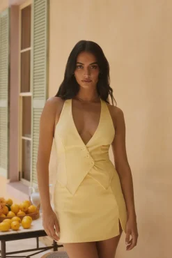 Faye Lane Vest Top Yellow
