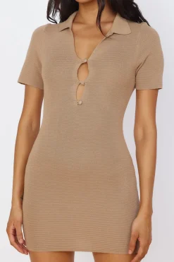 Feel Good Moments Mini Dress Brown