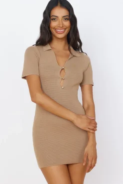 Feel Good Moments Mini Dress Brown