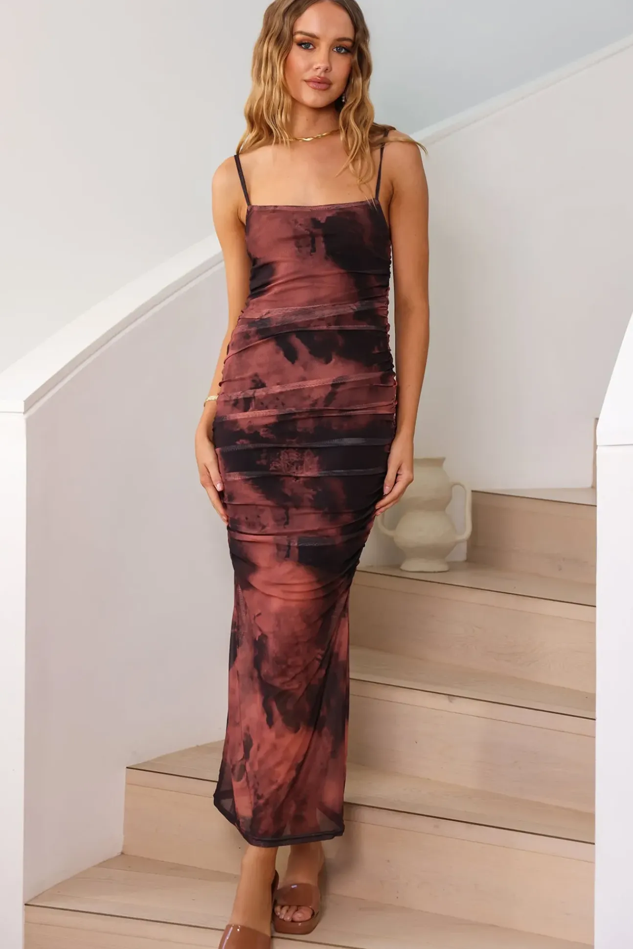 Feeling Special Maxi Dress Brown