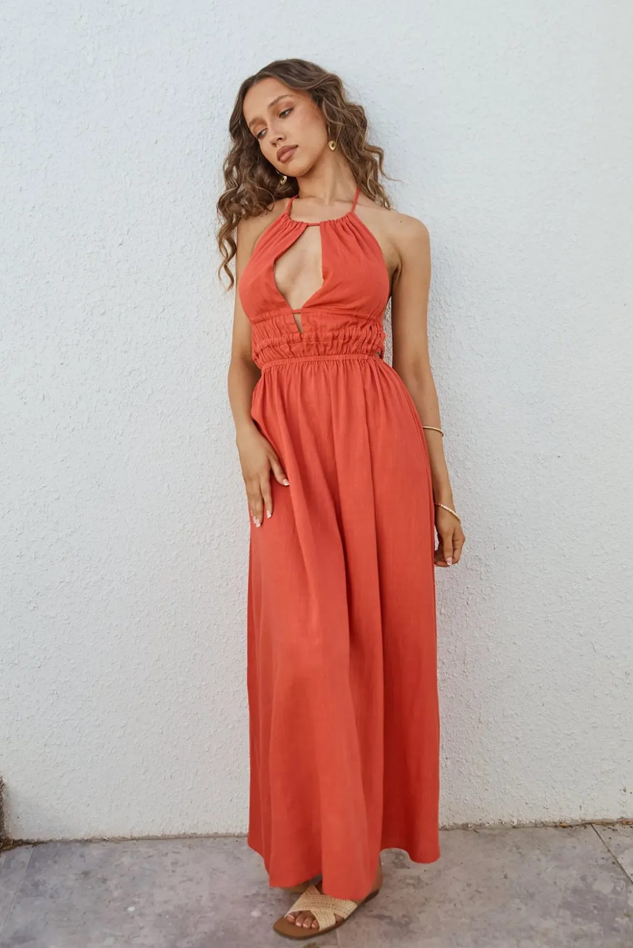 Feeling Spicy Maxi Dress Red