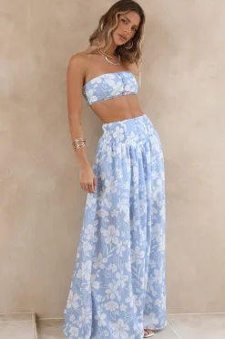 Finale Of Summer Crop Top Blue