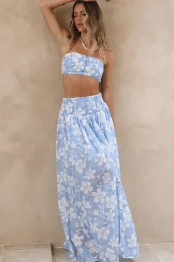 Finale Of Summer Crop Top Blue
