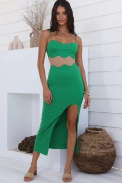 Find The Words Maxi Dress Green