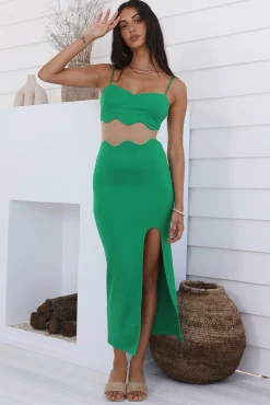 Find The Words Maxi Dress Green