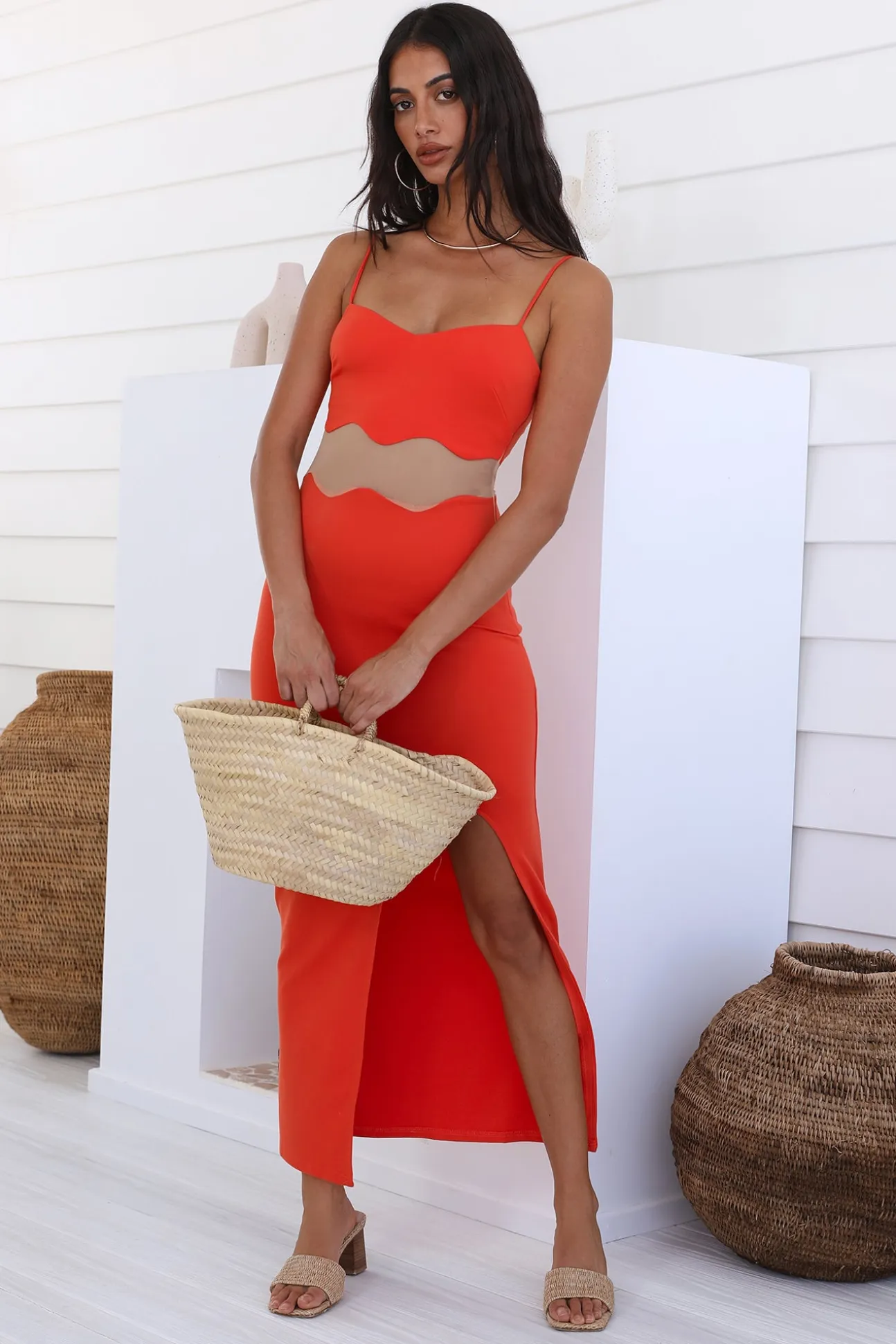 Find The Words Maxi Dress Orange