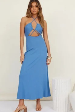 Finer Moments Maxi Dress Blue