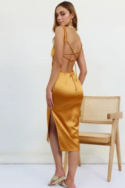 Fiorella Maxi Dress Gold